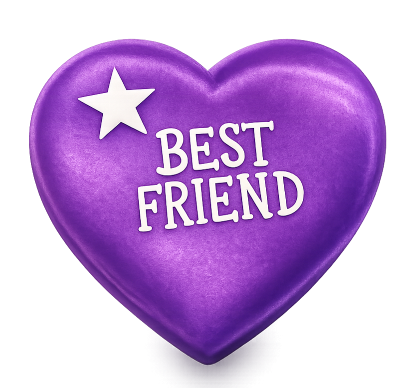 Wensenhartje "Best Friends"